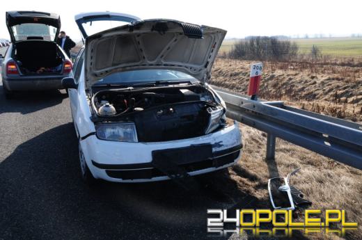 Cysterna wypadła z autostrady