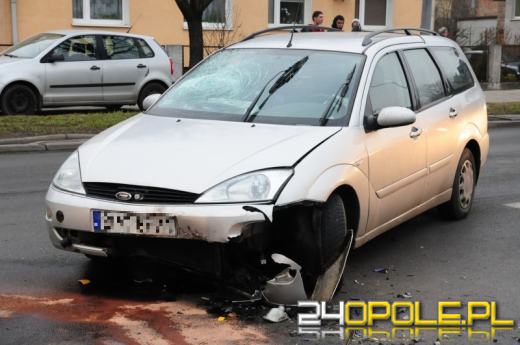 Wypadek motocyklisty w Opolu