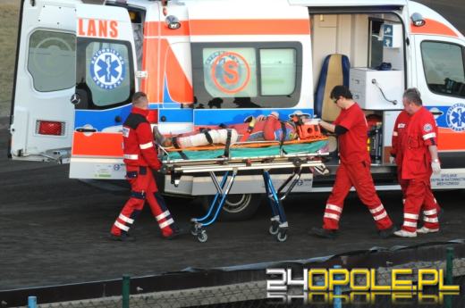 Wypadek na treningu żużlowym Kolejarza