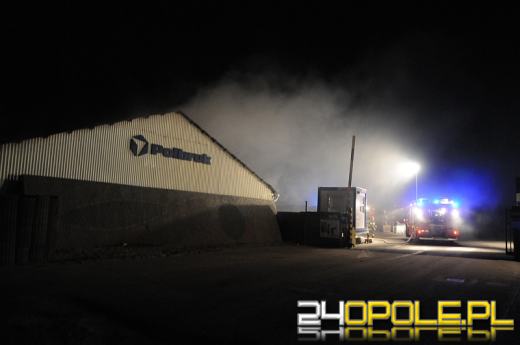 Pożar hali przy ul. Kępskiej w Opolu