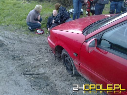 Nieostrożny motocyklista został ranny