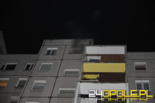 Pożar w bloku na Malince