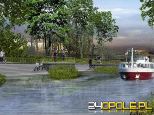 Modernizacja nad Młynówką. Miała być zieleń, na razie jest kamienny mur