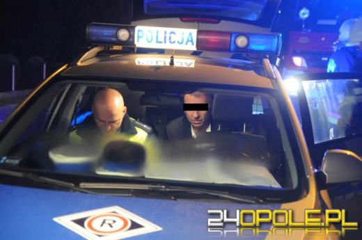 Pijany kierowca rozbił porsche panamera