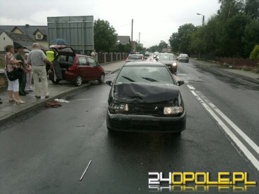 Zderzenie we Wrzoskach, jedna osoba ranna