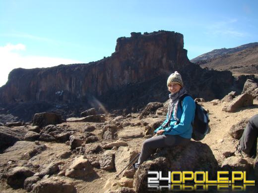 Opolanka na szczycie Kilimandżaro