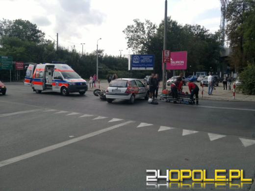 Kierowca renault wymusił pierwszeństwo na motocykliście