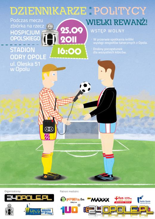 W niedzielę charytatywny mecz dziennikarzy i polityków