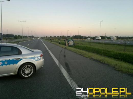 Wypadek cysterny, autostrada A4 zablokowana w obu kierunkach