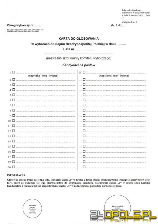 Dziś wybieramy naszych reprezentantów do Sejmu i Senatu