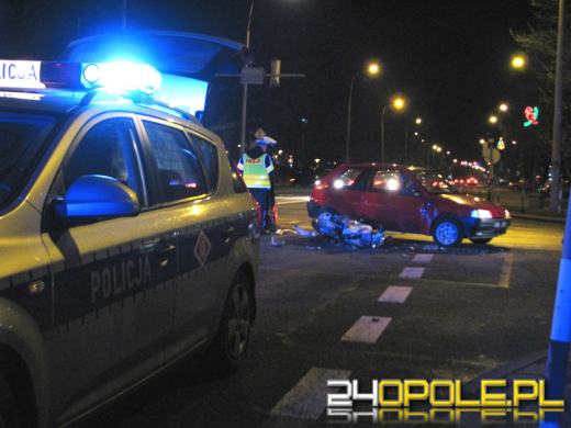 75-letni kierowca wjechał w motorower