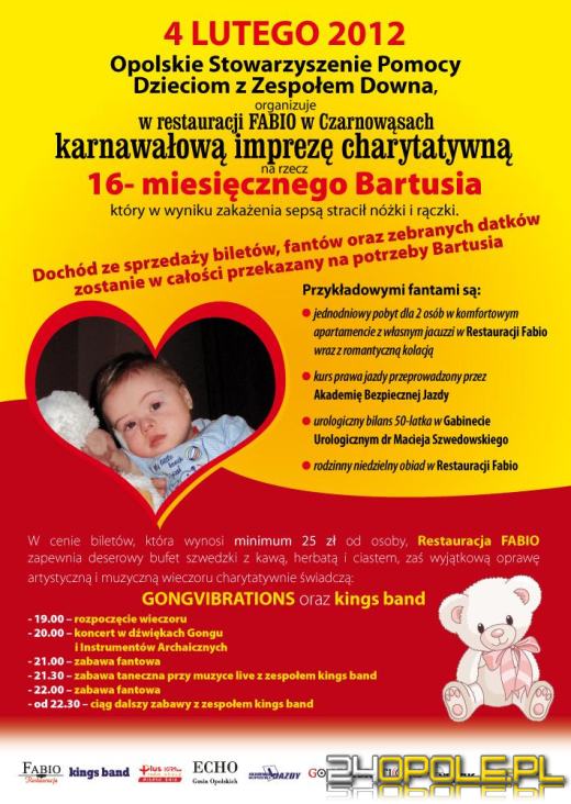 Charytatywny bal dla Bartusia