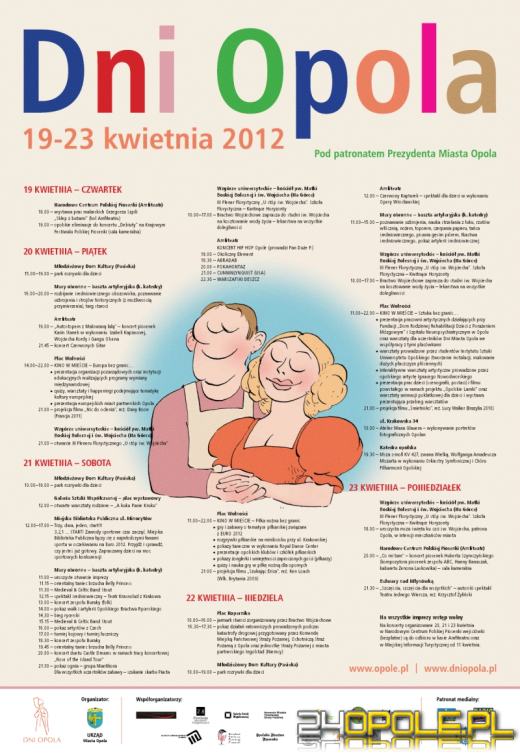 Dni Opola 2012. Muzycznie, filmowo i sportowo