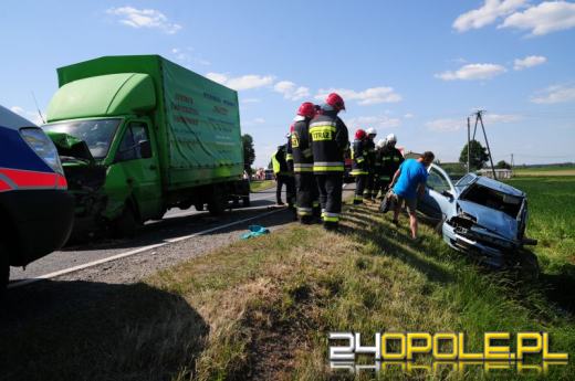 Wypadek na trasie Opole-Brzeg, jedna osoba ranna