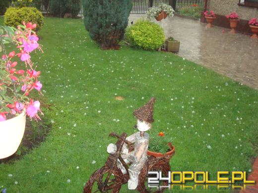 Burza nad Opolszczyzną: grad wielkości piłek do ping-ponga