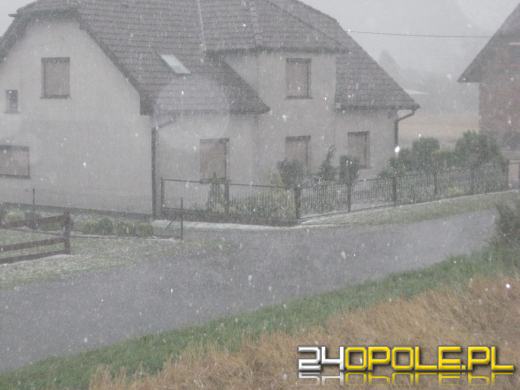 Burza nad Opolszczyzną: grad wielkości piłek do ping-ponga