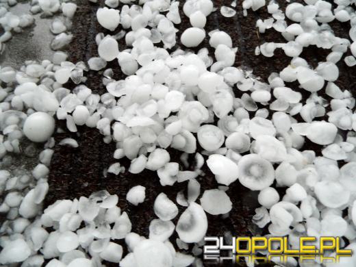 Burza nad Opolszczyzną: grad wielkości piłek do ping-ponga