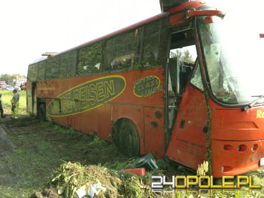 Wypadek niemieckiego autokaru, wiozącego dzieci