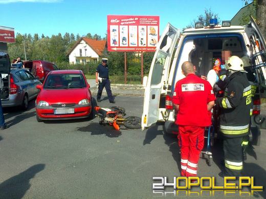 Kaskaderskie popisy motocyklisty zakończyły się wypadkiem