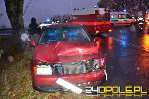 Dwa auta zderzyły się na trasie Opole-Brzeg
