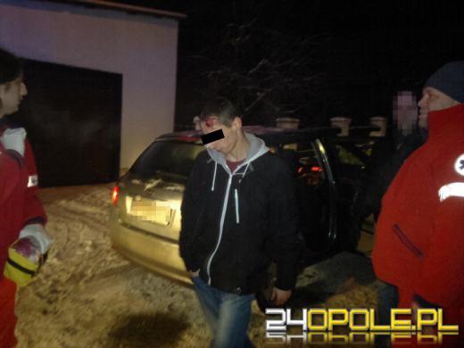 Pijany kierowca staranował płot w Prószkowie