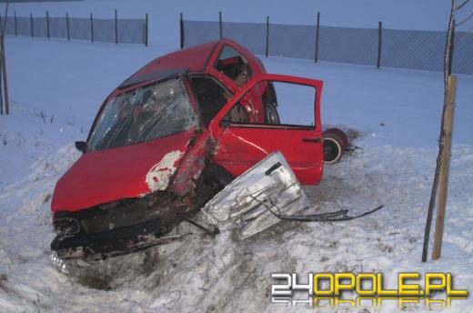 Wypadek podczas policyjnego pościgu za pijanym kierowcą