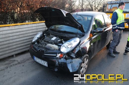 Karambol na moście na Zaodrzu