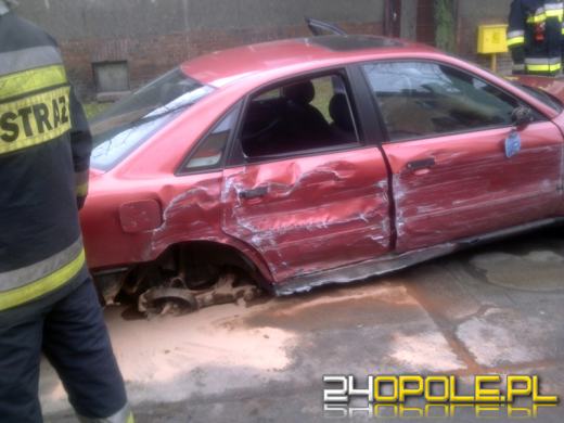 Rajd pijanego kierowcy po Opolu. Nie przeszkodziło mu nawet urwane koło 