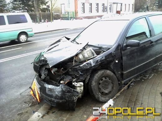 Wypadek pod remizą OSP w Łosiowie