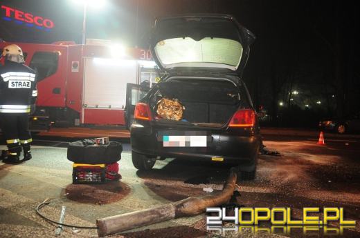 Nocna "szarża" po Opolu zakończona na latarni