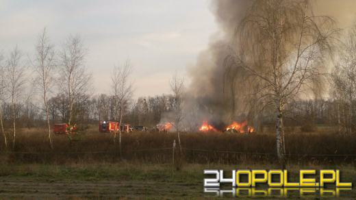 Pożar baraków w Chmielowicach