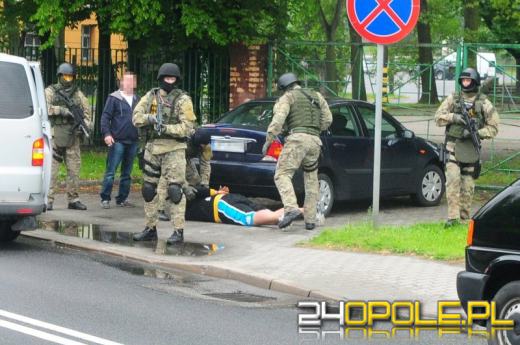 Akcja antyterrorystów na jednej z opolskich ulic