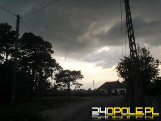 Nad Opolem tworzyła się trąba powietrzna