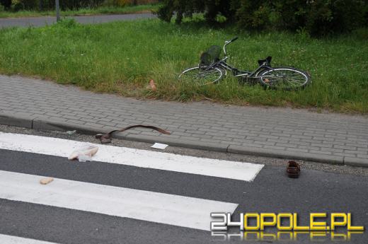 Rowerzysta wjechał pod samochód. W akcji śmigłowiec LPR.
