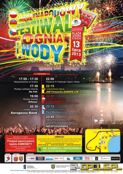 Nysa zaprasza na Festiwal Ognia i Wody