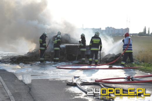 Pożar przyczep z sianem na ul. Wygonowej