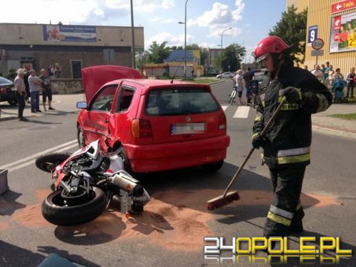 23-letni motocyklista ranny w wypadku