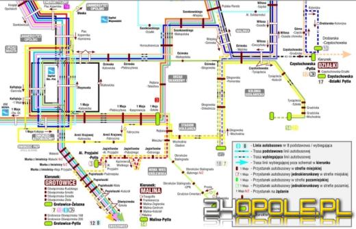 Nowe przystanki, gabloty i schematy linii MZK w Opolu
