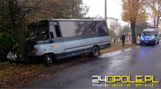 Autobus uderzył w drzewo, 6 osób trafiło do szpitala