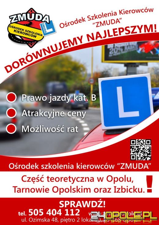 Nauka jazdy ZMUDA - nowa jakość w mieście!