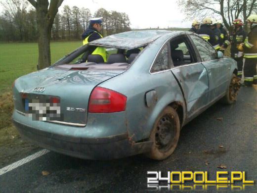 Audi dachowało pod Byczyną