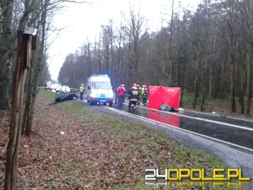 Czołowe zderzenie pod Namysłowem. Dwie osoby nie żyją.