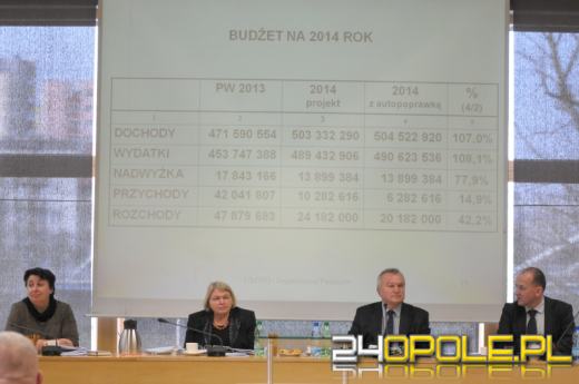 Budżet Opolszczyzny na 2014 rok wynosi 504 miliony złotych