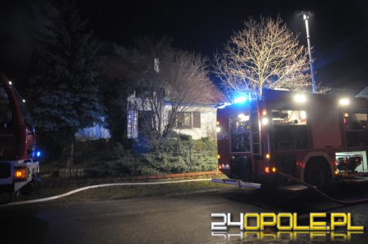 Pożar domu w Opolu - 300 tysięcy złotych strat