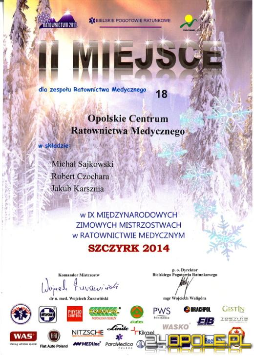 Opolscy ratownicy odnieśli kolejny sukces na zawodach