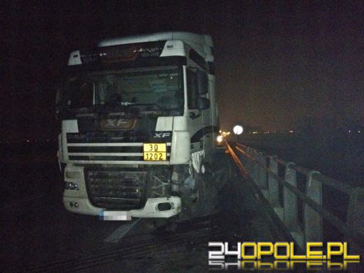 Zderzenie ciężarówki z fiatem na obwodnicy Kędzierzyna-Koźla
