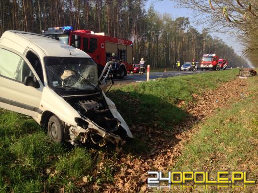 Kobieta zginęła w czołowym zderzeniu pod Opolem