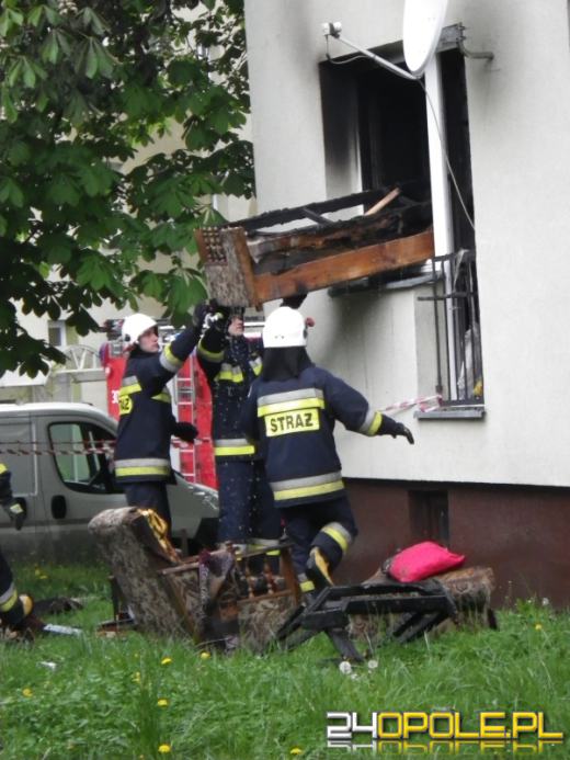 Mieszkanie spłonęło na ul. Dambonia 