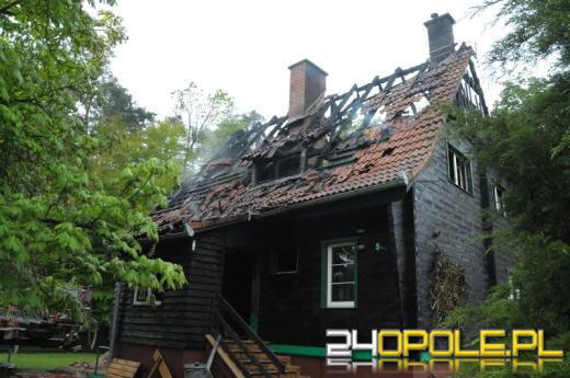 Pożar hotelu leśników pod Kluczborkiem