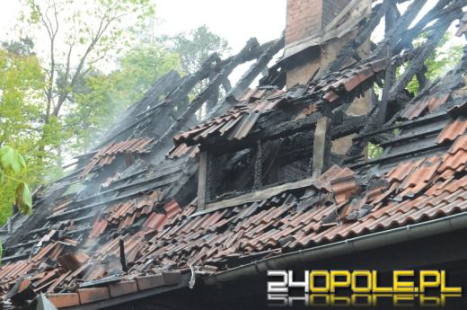 Pożar hotelu leśników pod Kluczborkiem